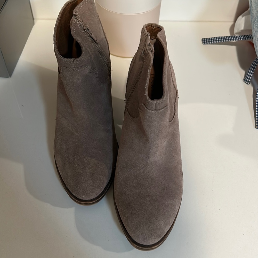 Suede bootie size 8